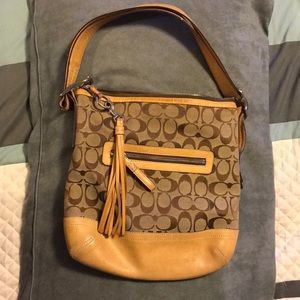 Coach Canvas and Leather Bag